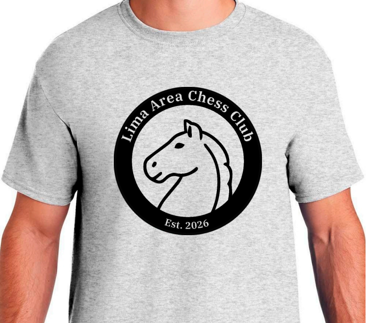 Lima Area Chess Club Logo T-Shirt